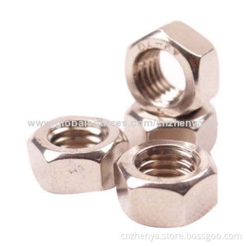 Stainless Steel Hex Nuts, M2-M48, DIN934, DIN439 Marks
